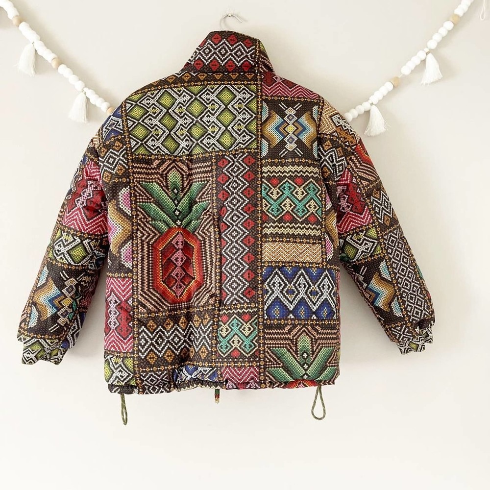 FARM RIO Tropical Rauti Reversible Metallic Puffer Jacket - Picture 6 of 8